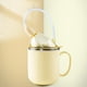 thumbnail image 4 of Taza de paja para alimentos que fluye taza de paja multifuncional de acero inoxidable buen efecto de aislamiento cubierta de plástico amarilla para el hogar, 4 of 7