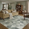 thumbnail image 6 of BERTHMEER 8'x10' Area Rugs for Living Room Large Gray and Green Polygon Modern Geometric Rugs for Bedroom Office Machine Washable Farmhouse Dining Room Rugs Non Slip Contemporary Carpets, 6 of 9