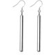 thumbnail image 1 of Pendientes colgantes de barra larga chapados en plata de ley 925 minimalistas para mujer, gancho elegante que cuelga, joyería geométrica simple de moda hipoalergénica para Fo, 1 of 5