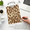 thumbnail image 4 of FMSHPON Giraffe Texture Pattern Clipboard Hardboard Wood Nursing Clip Board and Pull for Standard A4 Letter 13x9 inches, 4 of 7