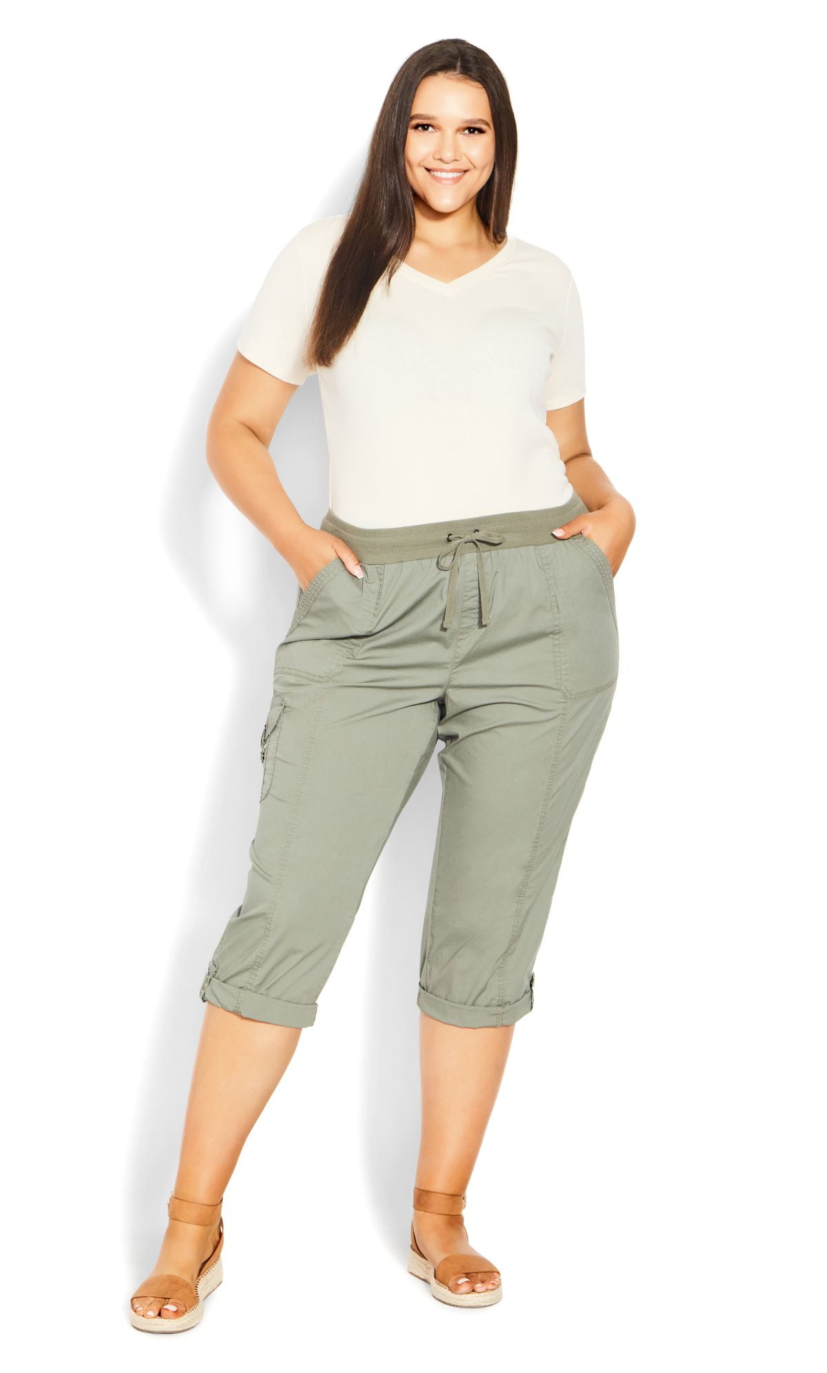 Discover more than 66 plus size khaki capri pants best in.eteachers