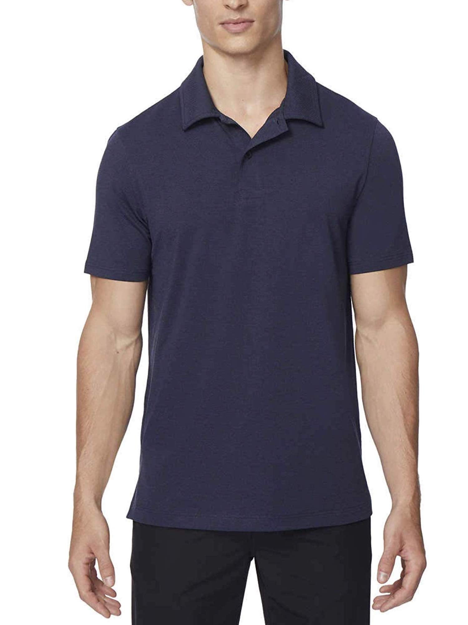 32 Degrees Men's Polo Tee, Ht. Stormy 
