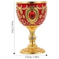 thumbnail image 2 of WHAMVOX  Household Drink Cup Anti-break Wine Glasses Embossed Man Red, 2 of 8