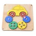 thumbnail image 2 of Tablero ocupado Montessori, juego de educativa, Material DIY, desarrollo cerebral, accesorio de enseñanza, habilidad práctica para niños en , Engranajes Engranajes de coche coloridos CUTICAT material de tablero ocupado, 2 of 8