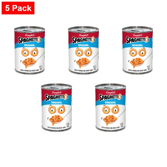 Campbell's SpaghettiOs Original Canned Pasta 15.8 oz - 5 Pack