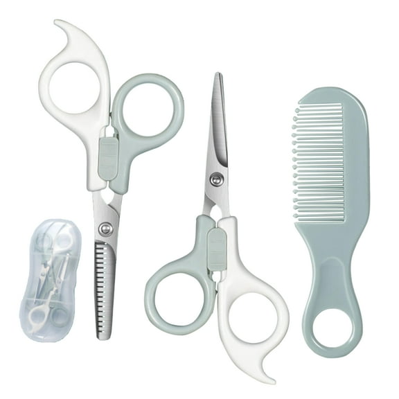 MINM Baby haircut scissors set children's hairdressing scissors home baby safety hair cutting artifact bangs thinning set