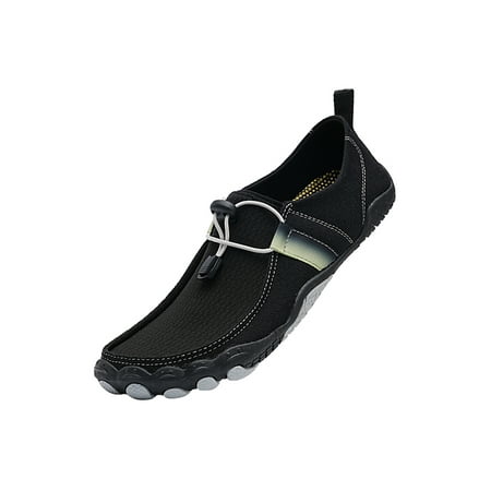 

UKAP Women s&Men s Water Sport Shoe Anti-Slip Aqua Socks Barefoot Wading Shoes Breathable Unisex Rubber Sole Lightweight Black 11