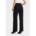 thumbnail image 2 of Pantalones de vestir Yogipace Petite de talle alto holgados negros para mujer S, 2 of 6