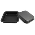 thumbnail image 4 of YaoZQ 1 Pcs Non-Stick Square Baking Pan,Steel,Black,8 Inch,Dishwasher Safe Cake Tray for Roasting and Casseroles, 4 of 6