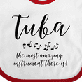 thumbnail image 4 of Inktastic Amazing Tuba Boys or Girls Baby Bib, 4 of 4