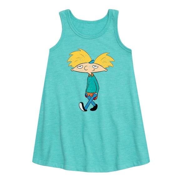 Hey Arnold! - Distressed Arnold - Toddler and Youth Girls A-line Dress