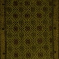 thumbnail image 1 of Ahgly Company Indoor Square Abstract Yellow Modern Area Rugs, 7' Square, 1 of 4