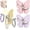 2PcsB, variant on Butterfly Rotating Self Adhesive Hooks, 270° Swivel No Drill Wall Hooks for Bathroom Kitchen, Adhesive Hooks for Hanging Towel Key Bag Hat (2PcsB)