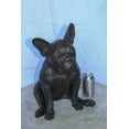 thumbnail image 4 of Nifao Bronze Statue of French Bulldog Sitting, Elegant Canine Decor – Home Decor Sculpture, 12"L x 12"W x 17"H, 4 of 10