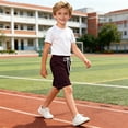 thumbnail image 7 of Jinhomg Boys' Quick Dry Cargo Shorts Kids Elastic Waist Athletic Shorts with Multi-Pockets Lightweight Hiking Summer Beach Shorts 5-13Y, 7 of 7