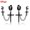 Black cross a2, variant on Punk Cross Tassel Earrings Women Integrated Clip Stud Earring Christian Gothic Hip Hop Jewelry Metal Chain Ear Ring Earring Men