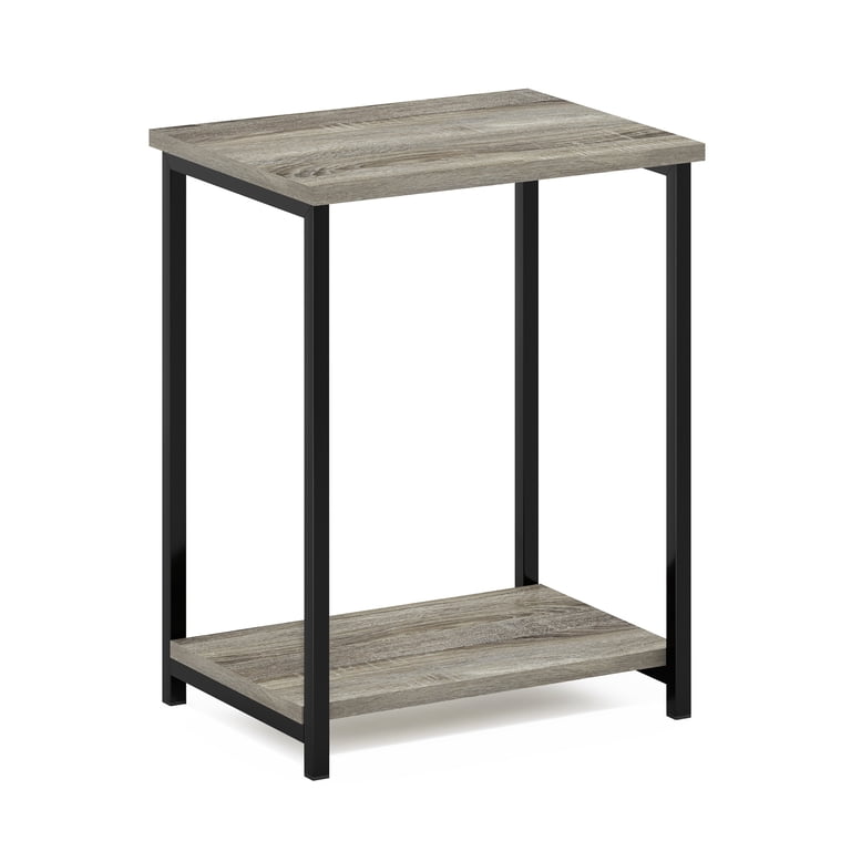 Furinno Simplistic Industrial End Table, French Oak photo 5