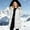 White, variant on FDGIU Winter Women's Long Lightweight Puffer Jacket, Hooded Warm Insulated Long Sleeve Coat for Everyday
