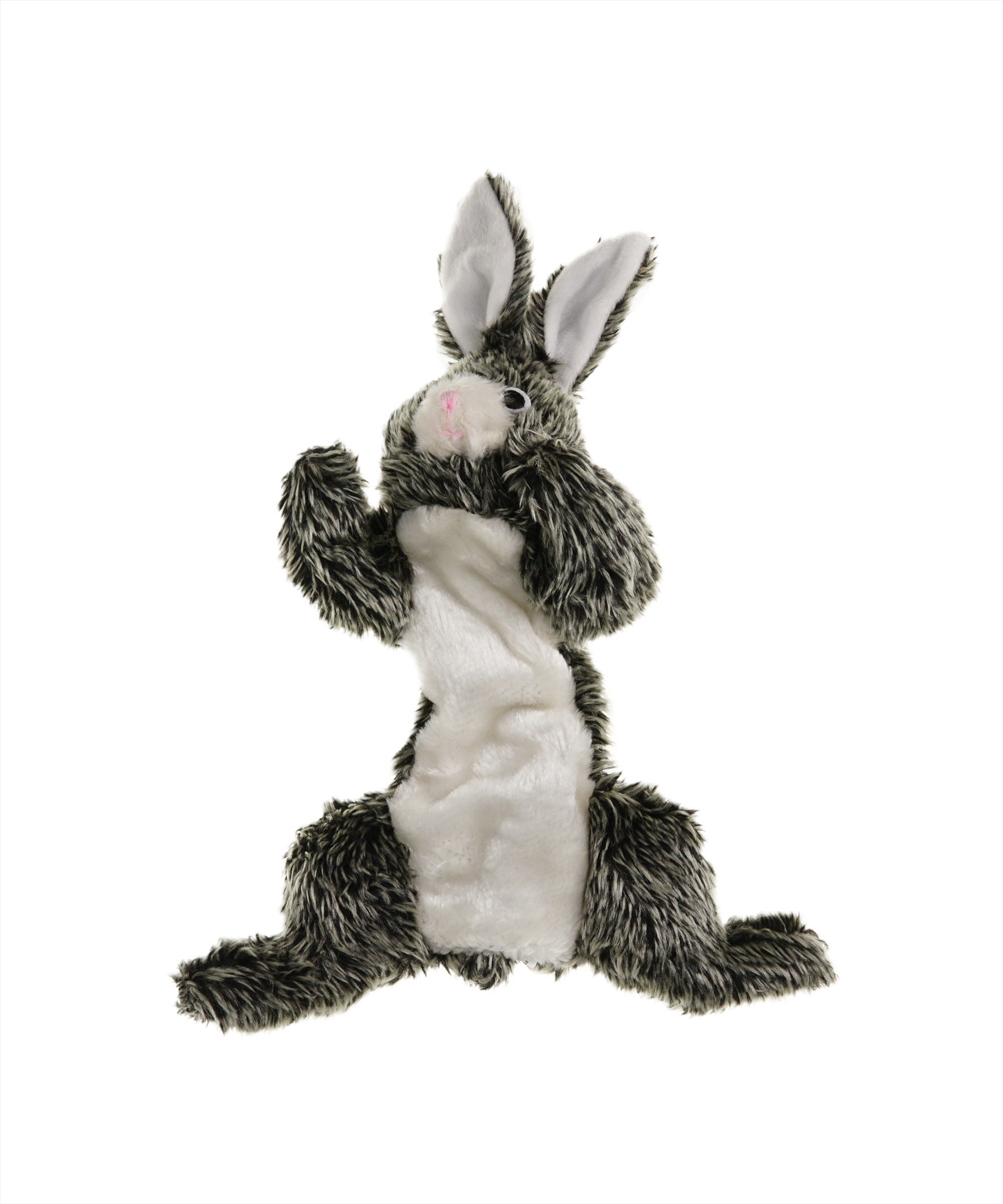 no stuffing squeaky plush rabbit dog toy 16"