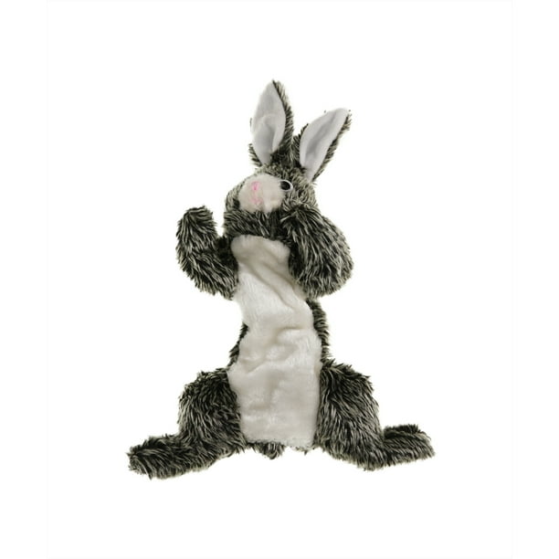 no stuffing squeaky plush rabbit dog toy 16"