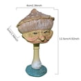 thumbnail image 2 of Estatua En Miniatura De Hongo Con Cara De Anciana, Artesanías De Resina, Esculturas De Brujas Divertidas Para Decoración De Césped Y Jardín Scienceny HA037653-00, 2 of 6
