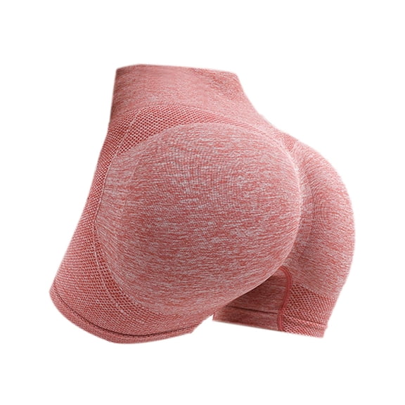 Yunhgft Women Seamless Sports Shorts High Waisted Leggings Stretch Short Pants Biker for Orange M