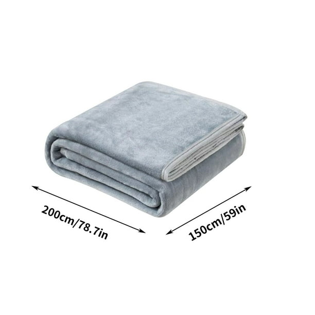 pimelu Plain Color Flannel Blanket For Winter Warm Coral Velvet Conditioning Blanket Picnic Blanket Aviation Leg Blanket 180x200cm Canada Day Summer Clearance Summer Clearance Canada Day Walmart