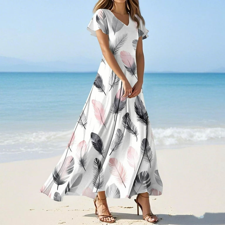 spring white dress Cotton Linen Goddess Kaftan Dress, Deep V Neck Kaftan Mother's day Yuka Womens Orange & this is your chance Size:15½   32/33