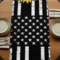 thumbnail image 5 of Table Runners 60 Inches Long Dress Scarves, Vintage American Flag Farmhouse Kitchen/Dining Table Runner, Small Coffee Tablerunners, Farmhouse Cow Sunflowers 13x60 Inch, 5 of 9