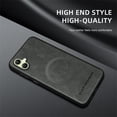thumbnail image 2 of Allytechgroup Magnetic for Samsung Galaxy A06 Case, Compatible with MagSafe Support Magnetic Car Phone Mount PU Leather Slim Phone Case for Women Men for Samsung Galaxy A06, Gray, 2 of 10