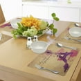 thumbnail image 4 of Ambesonne France Place Mats Set of 4, Pastel Splash Retro, Standard Size, Purple Beige, 4 of 6