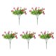thumbnail image 1 of Flores Artificiales Surtidas con Hojas de Eucalipto y Pensamientos | Decoración para Interiores y Exteriores | Juego de 5 Piezas, 1 of 5