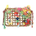 thumbnail image 2 of Bird Seagrass Mat, Interesting Natural  Climbing Net Bite  With Hooks For Birds, 2 of 8