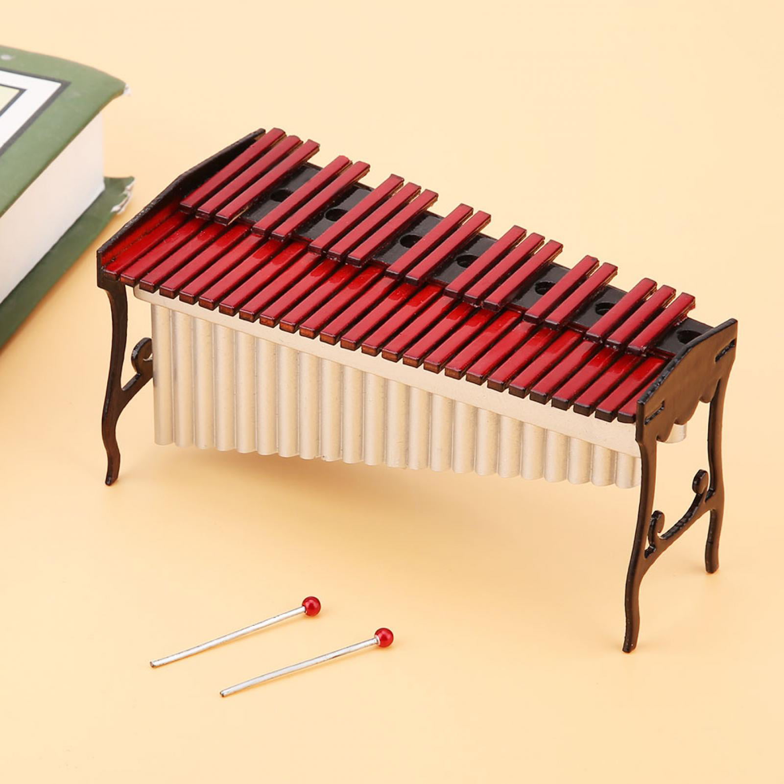 Mini Xylophone Miniature Wooden Musical Instruments Model Ornaments Home Decor