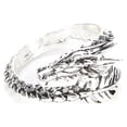 thumbnail image 1 of Anillos punk vintage de aleación ajustables con diseño de dragón, anillos de plata antiguos geniales para hombres, 1 of 14