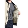 thumbnail image 4 of Victorious Men's Lightweight Contrast MA-1 Bomber Flight Jacket JK752 - Khaki - Large, 4 of 7