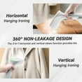 thumbnail image 3 of Aonhom Steamer for Clothes, Handheld Clothes Steamer with 260ml Water Tank, 1300W Portable Travel Garment Steamer, White, 3 of 9