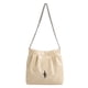 thumbnail image 5 of Bolso de cadena retro de gran capacidad, bolso de hombro informal sencillo de color sólido, bolso cruzado con textura para mujer, 5 of 6