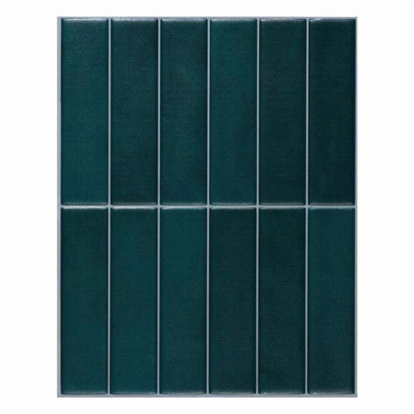 Smart Tiles Dosseret Autocollant à Peler et Coller, 5 Carreaux Adhésifs, Bleu/vert Marocain, 11,43 Pouces X 9 Pouces
