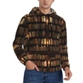 thumbnail image 2 of Xecao Bookshelves Pattern Men's Adult Pullover Hoodie,Hooded Sweatshirt-XX-Large, 2 of 7