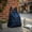 Blue, variant on Drawstring Backpack, Drawstring Tote Bag pack Sack,Drawstring Backpack String Bag Foldable Sports Sack with Zipper Pocket-Black
