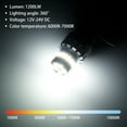 thumbnail image 4 of Muyoka 2 bombillas LED DC 12 V-24 V T20 con 23 LED 1200 lm luces traseras de coche LED 7000 K bombillas de luz antiniebla blanca IP67 impermeable T20 luz de freno luz de señal de giro bombilla de repu Muyoka Hogar, 4 of 6