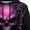 Dark Purple-a, variant on Spooky Skull Halloween Hoodies for Men 2025 Long Sleeve 3D Graphic Hooded Sweatshirt with Pockets Halloween Pullover Tops