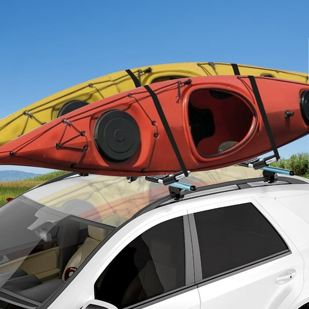 Barre de toit pliable en forme de â€˜Jâ€™ pour kayak GOPLUS, support de  kayak universel pour canoÃ«, planche de surf 