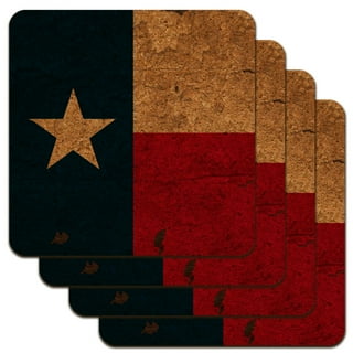 Y'all Texas Coasters 3.5 Inch Cork Coasters - Set of 4 – Texas