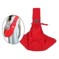 thumbnail image 3 of Reversible Dogs Carrier Cats Pouch Pocket Carrying Cross Bag Rabbit Puppy Wide Red, 3 of 8