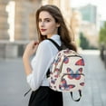thumbnail image 6 of FORMRS Mini Backpack Purse for Women Travel Daypack Casual Shoulder Bag, Blue Butterflies, 6 of 7