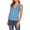 Blue, variant on Dellytop Women V-Neck Sleeveless Tunic Knit Tank Top