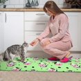 thumbnail image 3 of Green Cow Spot Pattern Kitchen Rugs Sets Of 2,Anti Fatigue Kitchen Mat Rugs Non Slip Washable,Decorative Kitchen Floor Mats for Kitchen,Sink,Laundry,17"x30"+17"x47", 3 of 7