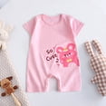 thumbnail image 2 of Sopiago Baby Boys Girls Romper One-Piece Beach Outfit Summer Clothes 0-24 Months Boys Baby Clothes Pink,9-12 Months, 2 of 4